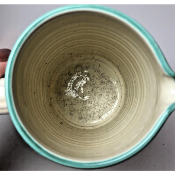 Vtg Ceramiche Nicola Fasano CNF Grottaglie Italy Stars Stripes Pottery Pitcher - Picture 4 of 7